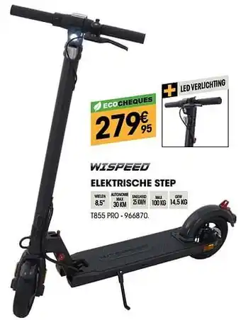 Electro Depot Wispeed elektrische step t855 pro aanbieding