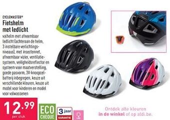 Fietshelm met ledlicht