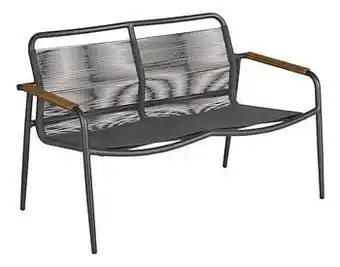 Ocean tuinzetel Amazone Loveseat Charcoal