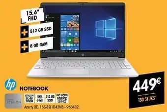 Electro Depot Hp notebook 15s-eq1043nb aanbieding