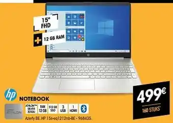 Electro Depot Hp notebook 15s-eq1212nb-be aanbieding