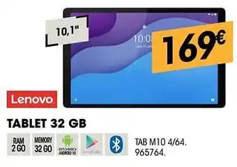 Electro Depot Lenovo tablet 32 gb aanbieding