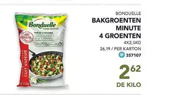 Bidfood Bonduelle Bakgroenten Minute 4 Groenten aanbieding