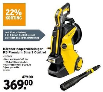GAMMA Kärcher hogedrukreiniger k5 premium smart control aanbieding