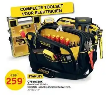 Brico Stanley opbergzak aanbieding