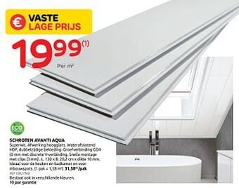 Brico Schroten avanti aqua aanbieding