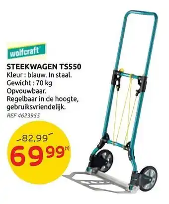 Brico Wolfcraft steekwagen ts550 aanbieding