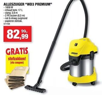 Hubo Karcher alleszuiger wd3 premium aanbieding