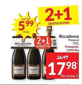 Intermarché Riccadonna Prosecco aanbieding