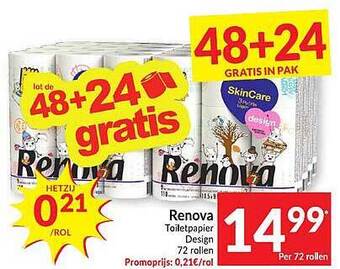 Intermarché Renova Toiletpapier aanbieding