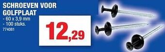 Hubo Schroeven voor golfplaat aanbieding