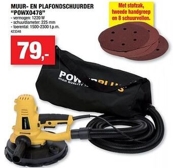 Hubo Powerplus muur- en plafondschuurder powx0478 aanbieding