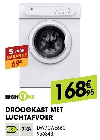 Highone droogkast met luchtafvoer dav7cw566c