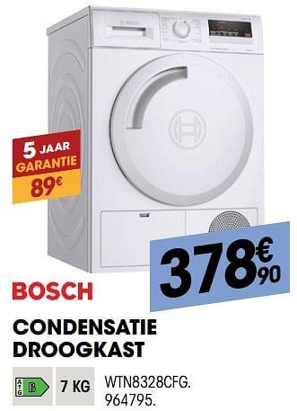 Electro Depot Bosch condensatie droogkast wtn8328cfg aanbieding