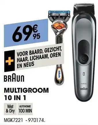 Braun multigroom 10 in 1 mgk7221