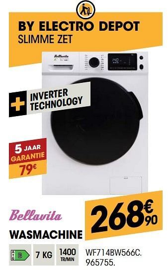 Electro Depot Bellavita wasmachine wf714bw566c aanbieding