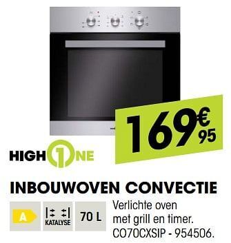 Highone inbouwoven convectie co70cxsip