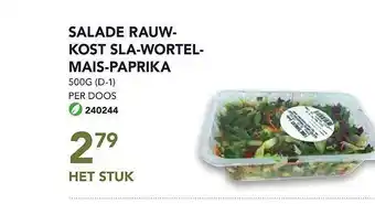 Bidfood Salade Rauw- Kost Sla-wortel-mais-paprika aanbieding