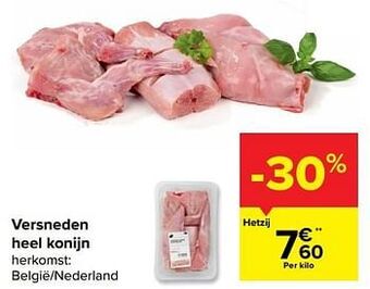 Carrefour Market Versneden heel konijn aanbieding