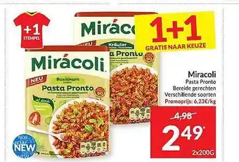 Intermarché Miracoli Pasta Pronto aanbieding