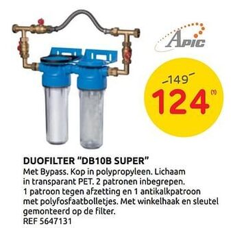 Brico Duofilter db10b super aanbieding