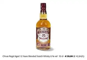 Colruyt Chivas regal aged 12 years blended scotch whisky aanbieding