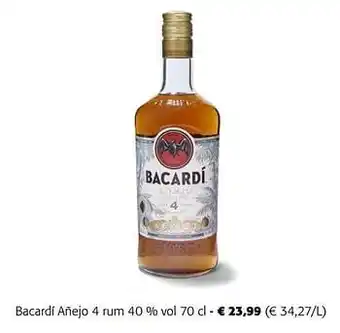 Colruyt Bacardí añejo 4 rum aanbieding