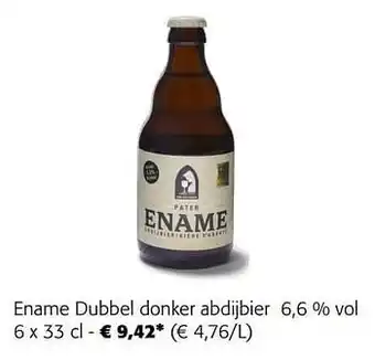 Colruyt Ename dubbel donker abdijbier aanbieding