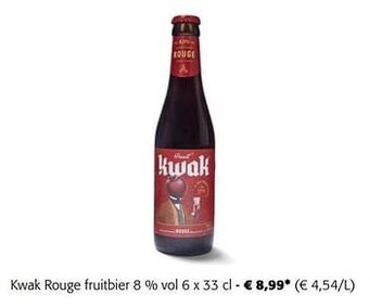 Colruyt Kwak rouge fruitbier aanbieding