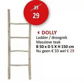 Dolly ladder - droogrek