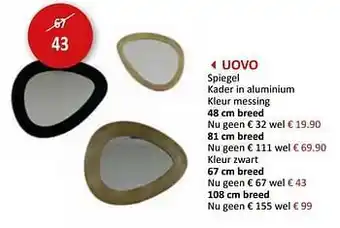 Weba Uovo spiegel aanbieding