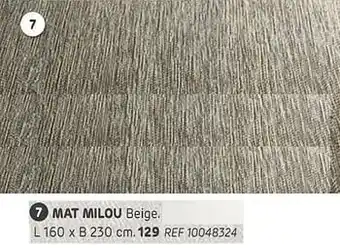 Brico Mat milou aanbieding