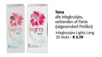 Colruyt Tena inlegkruisjes lights long aanbieding