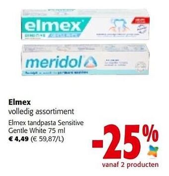 Elmex tandpasta sensitive gentle white