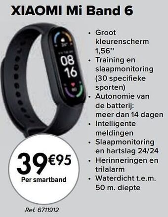 Carrefour Xiaomi mi band 6 aanbieding