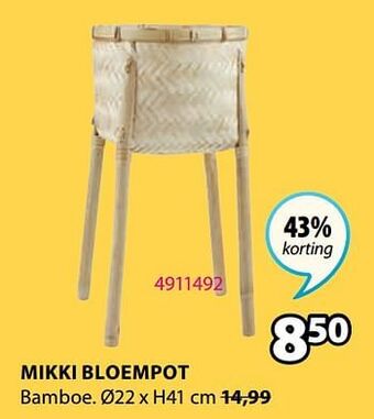 Jysk Mikki bloempot aanbieding