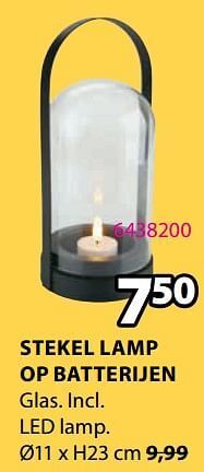 Jysk Stekel lamp op batterijen aanbieding