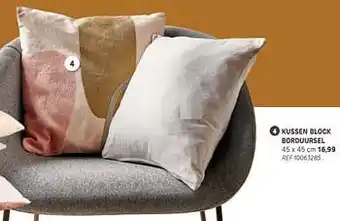 Brico Kussen block borduursel aanbieding