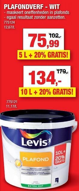 Hubo Plafondverf - wit aanbieding
