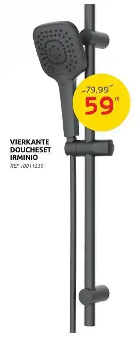 Vierkante doucheset irminio