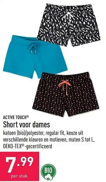 ALDI Short voor dames aanbieding
