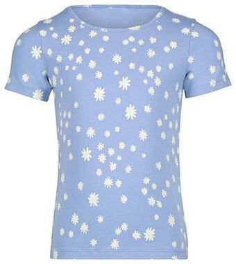 HEMA HEMA Kinder T-shirt Bloemen Blauw (blauw) aanbieding