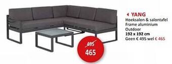 Yang hoeksalon + salontafel