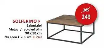 Weba Solferino salontafel aanbieding