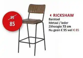 Weba Rickshaw barstoel aanbieding