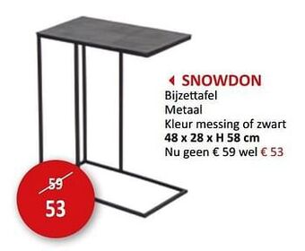 Snowdon bijzettafel