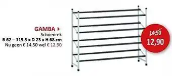 Weba Gamba schoenrek aanbieding