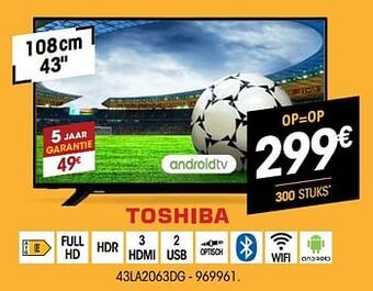 Electro Depot Toshiba 43la2063dg aanbieding