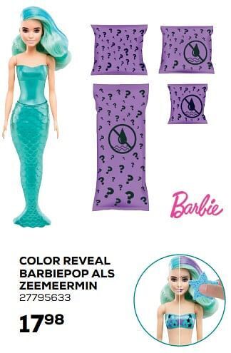Color reveal barbiepop als zeemeermin
