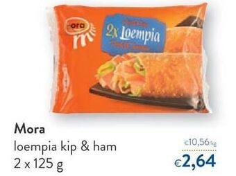 OKay Mora loempia kip + ham aanbieding